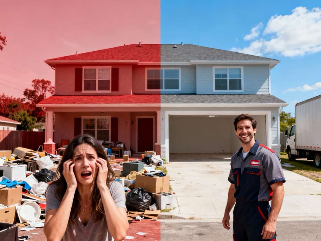 Débarras maison avant et après